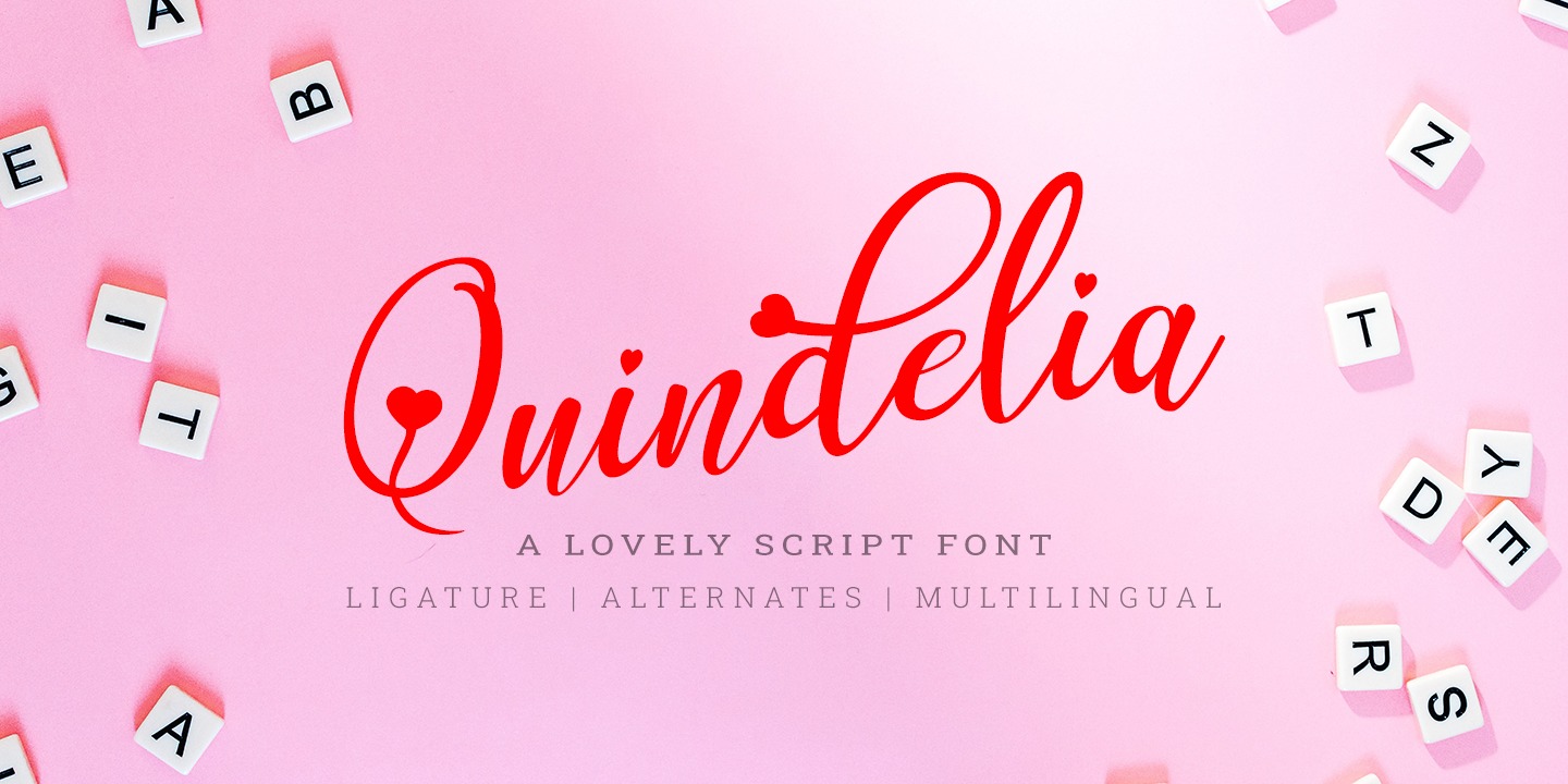 Quindelia Regular Font preview
